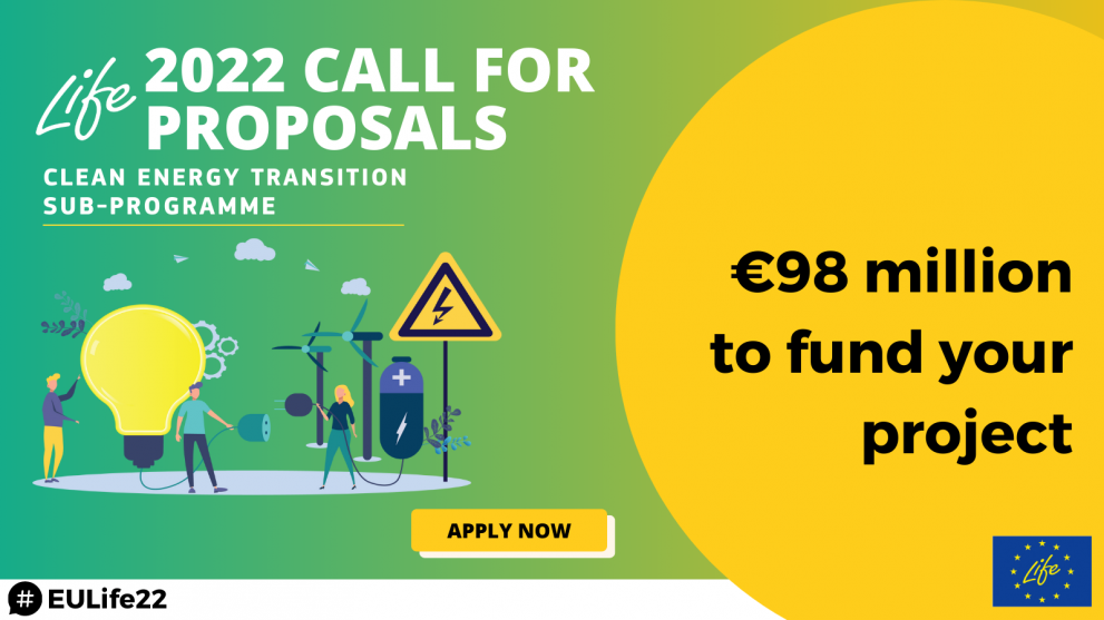 Nearly EUR 100 million available for funding your project ideas for the Clean Energy Transition